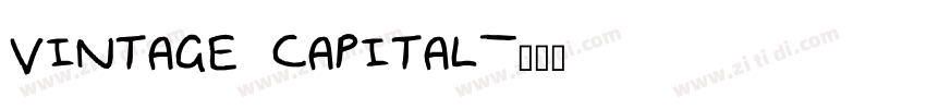 vintage capital字体转换